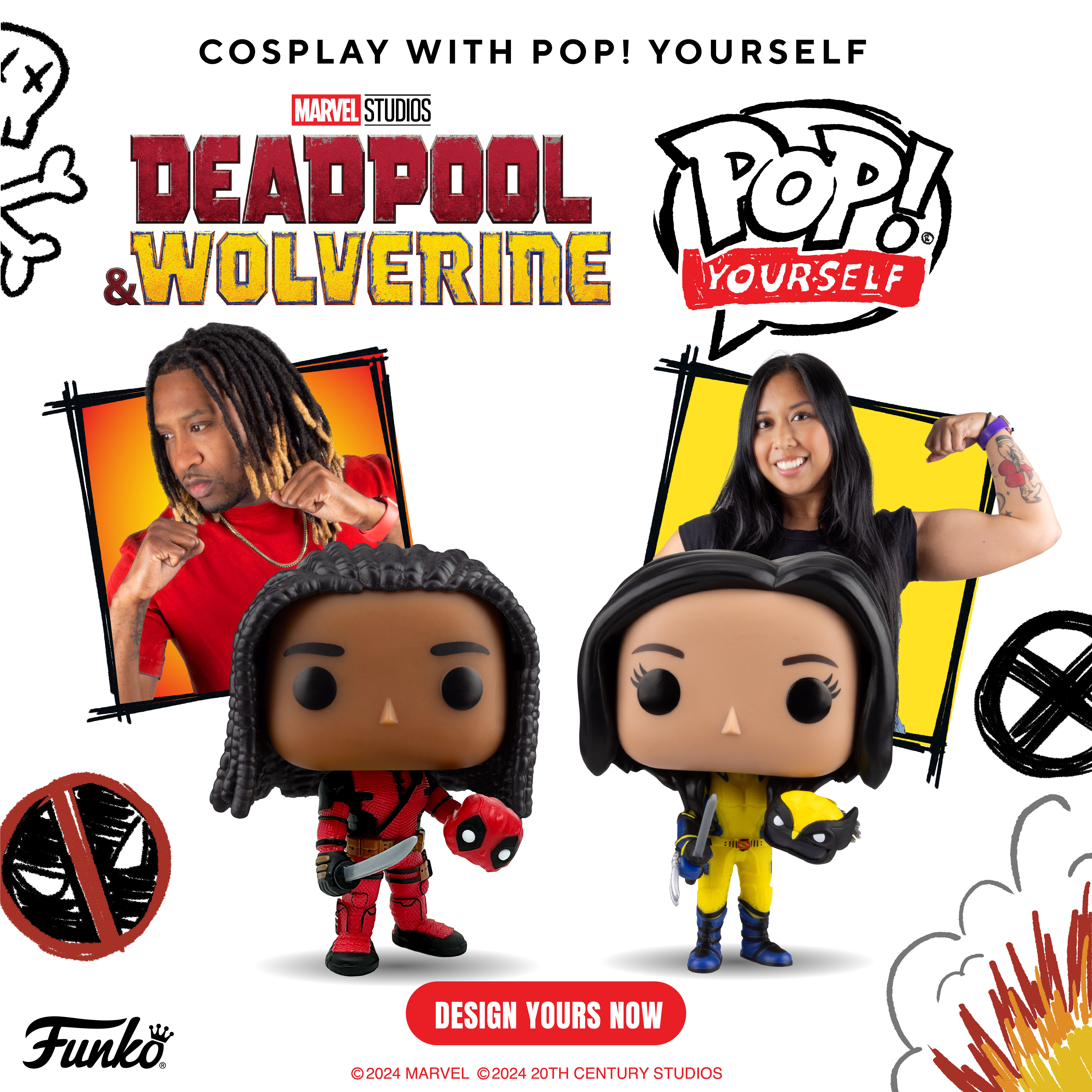 Pop! Your Cosplay – Pop! Yourself Deadpool & Wolverine 